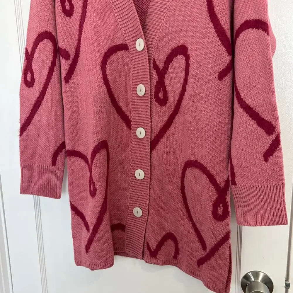 Coldwater Creek Love Notes oversized Cardigan Swearer - Picture 13 of 14